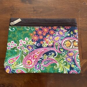 Floral Paisley Zipper Pouch